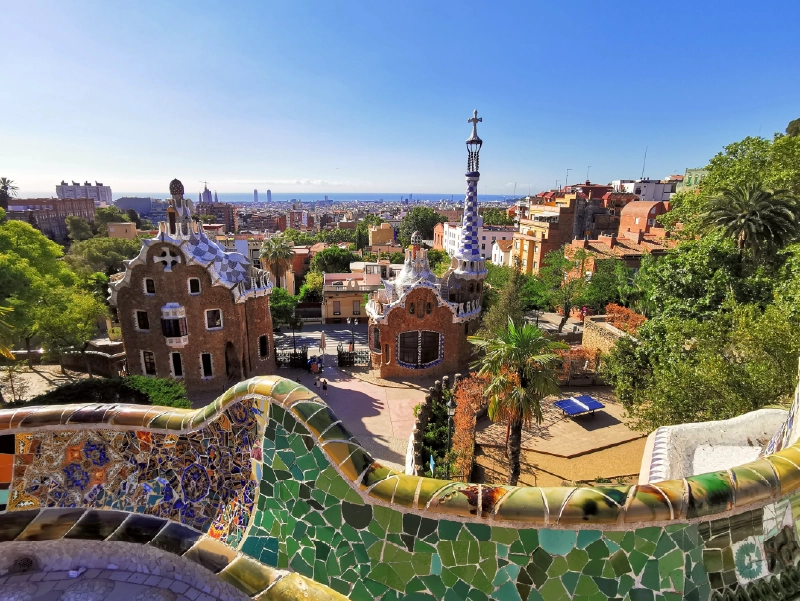 De stad Barcelona in Spanje