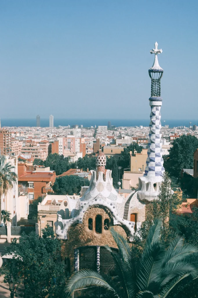 Afbeelding van de prachtige architectuur in Barcelona.